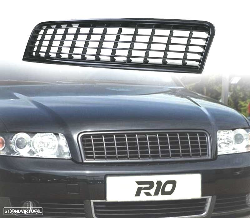 GRELHA FRONTAL SEM SIMBOLO AUDI A4 B6 00-04 PRETA - 1