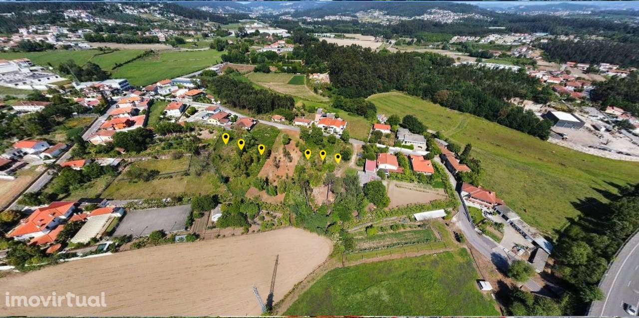Lote de terreno com 884 m2 (3) para construção de moradia de 2 pisos, - Grande imagem: 5/7