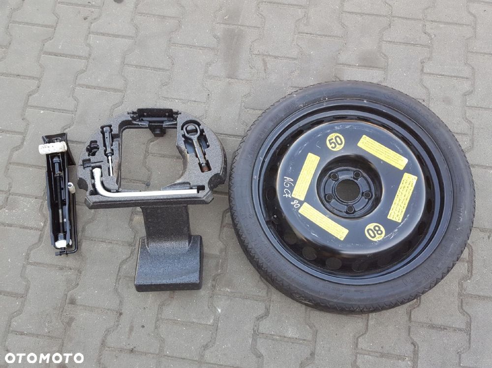 AUDI A6 C7 10-18r AUDI A7 18r- KOŁO DOJAZDOWE r20 LEWAREK KLUCZ UCHO - 1