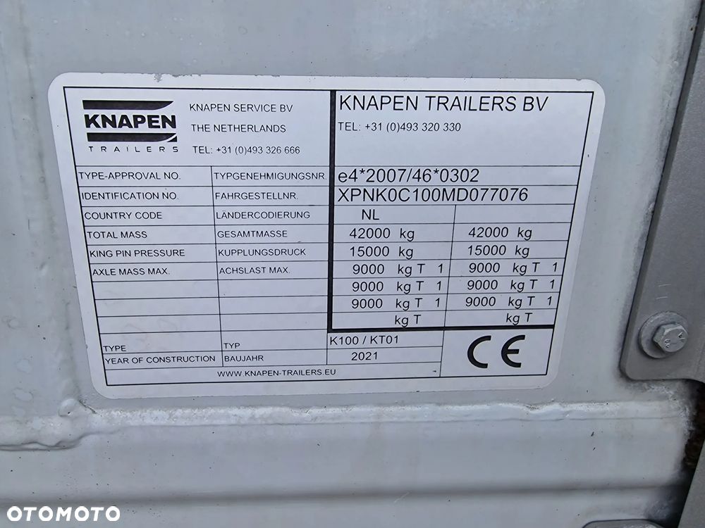 Knapen Ruchoma podłoga 92m3 2021 rok Podłoga 10 mm - 14