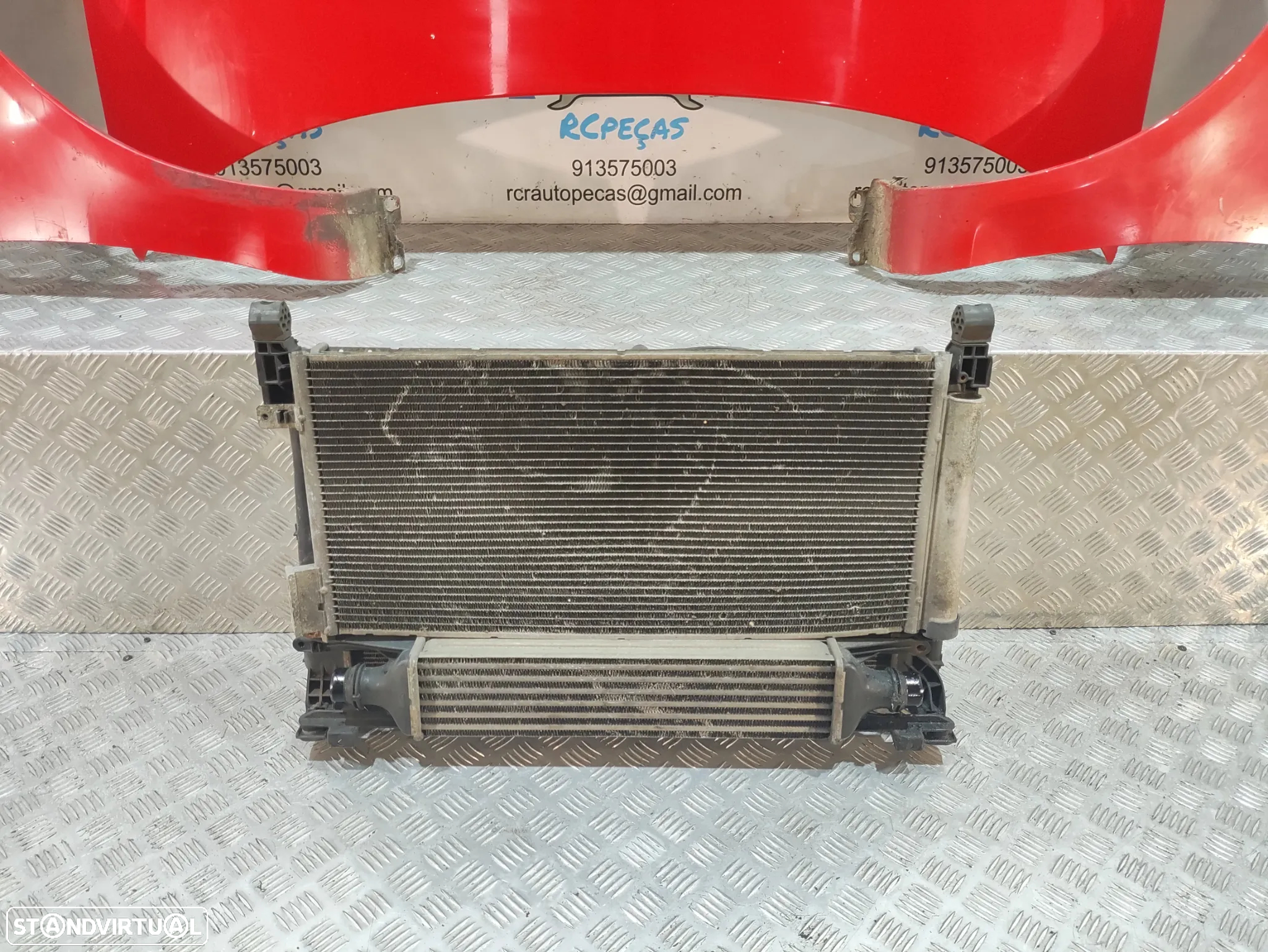 FRENTE COMPLETA OPEL CORSA D S07 CAPOT PARACHOQUES GUARDA-LAMAS OTICAS RADIADOR VENTILADOR FRENTE FIBRA REFORÇO - 18