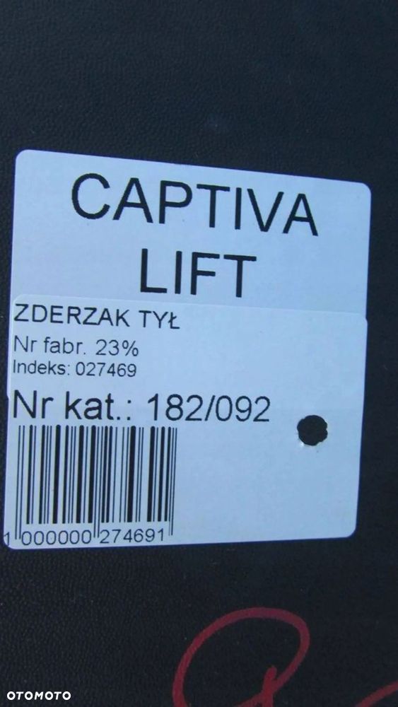 CHVEROLET CAPTIVA LIFT ZDERZAK TYŁ TYLNY 10- - 4