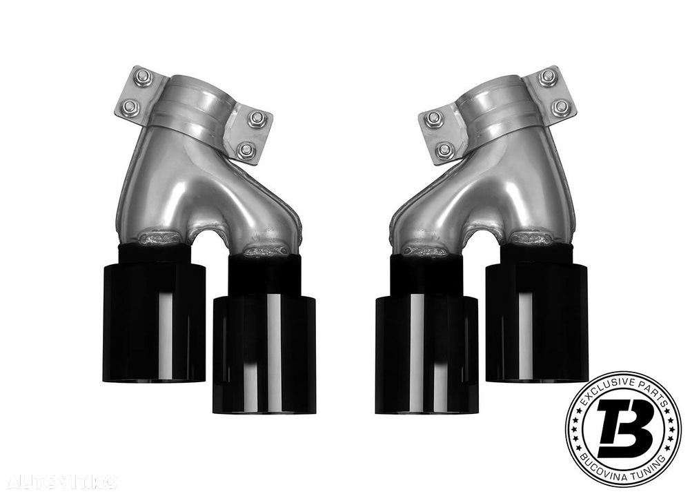 Difuzor Bara Spate cu Ornamente compatibil cu BMW Seria 5 G30 G31 M5 Design - 9