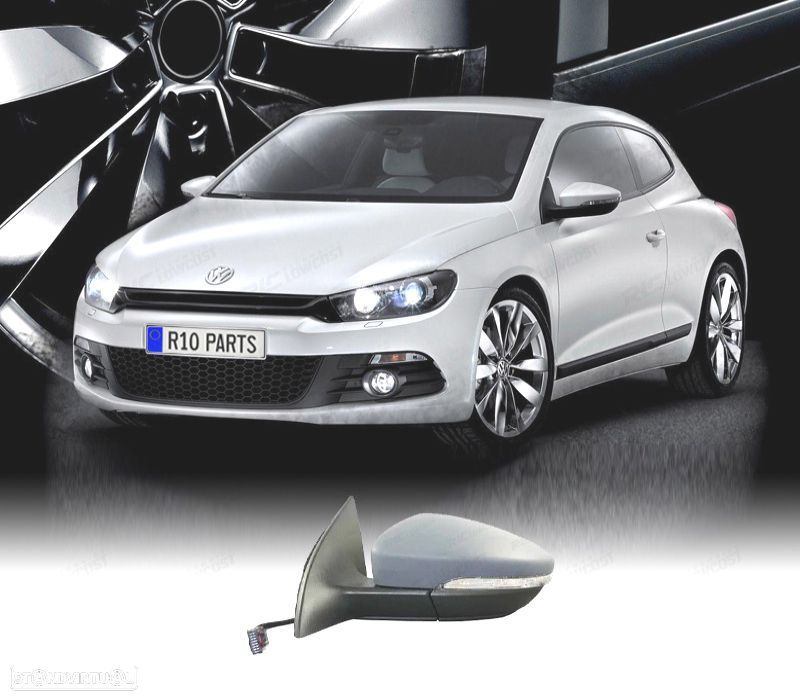 ESPELHO RETROVISOR ESQ VOLKSWAGEN SCIROCCO 08-14 6 PIN - 1