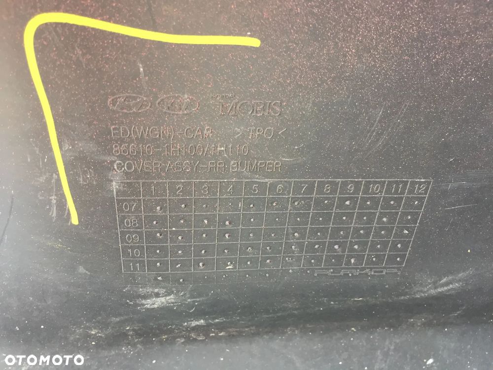 KIA CEED I KOMBI 2006-2012 ZDERZAK TYŁ TYLNY - 9