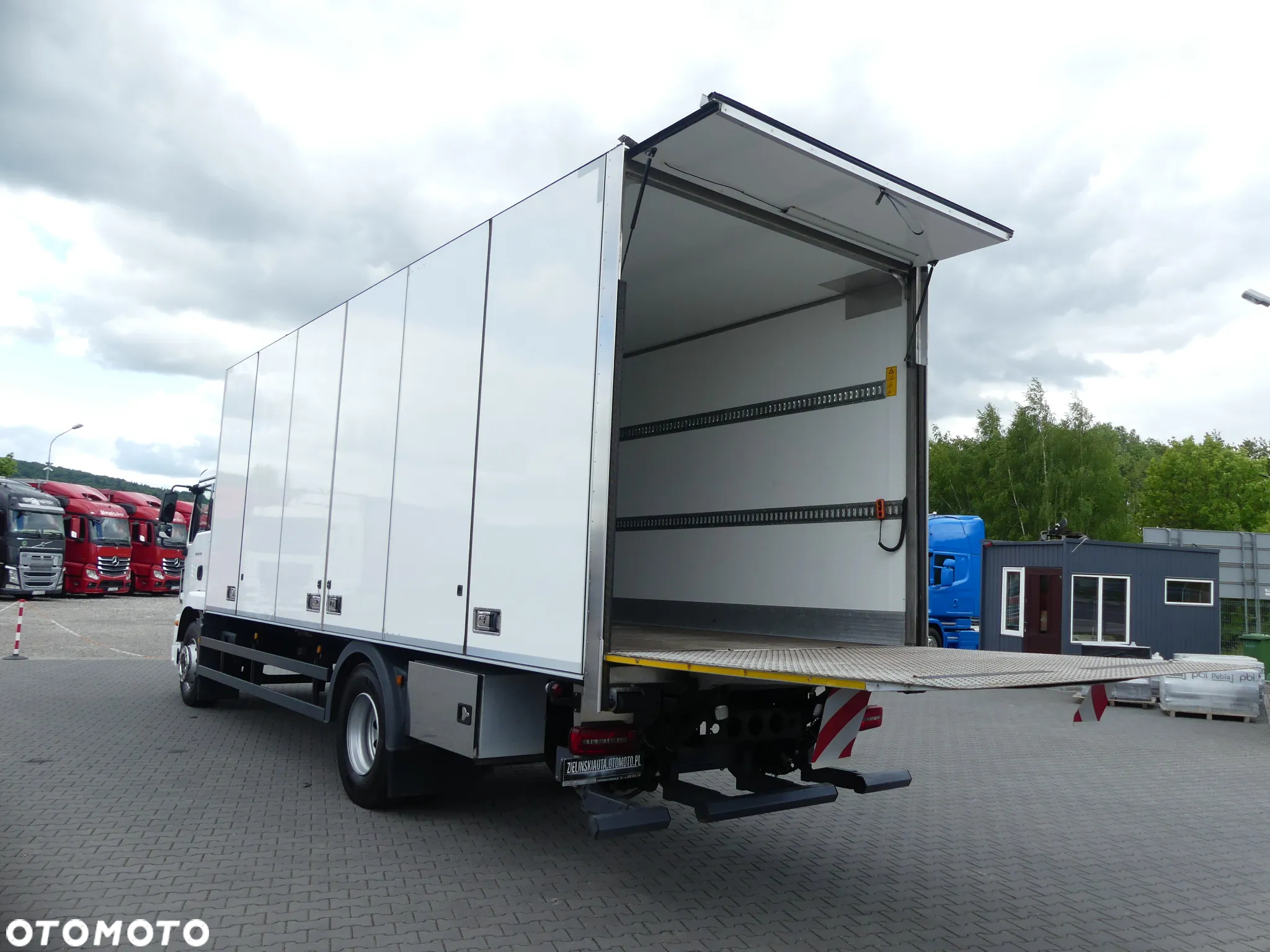 MAN TGM 18.290 / EURO 6 / KONTENER + WINDA / OTWIERANY BOK / - 21