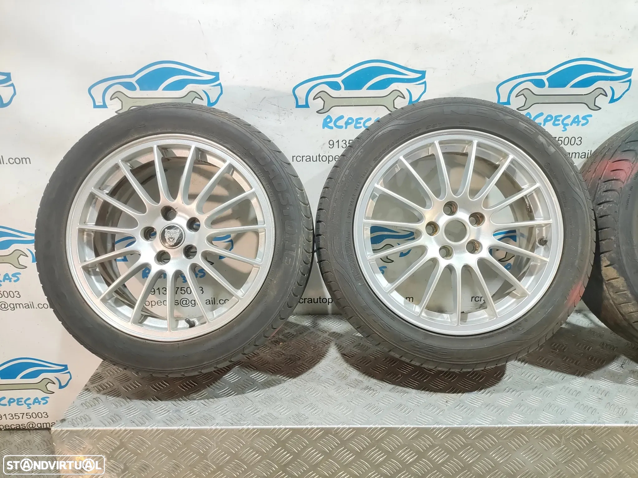 Jantes 17" Jaguar - S-Type MK2 II | X200 - ORIGINAIS - 7.5J | ET60 | 5x108 - 17 Polegadas | 4R83JA | Jante | 5 x 108 | 245 45 17 | Pneus - 4