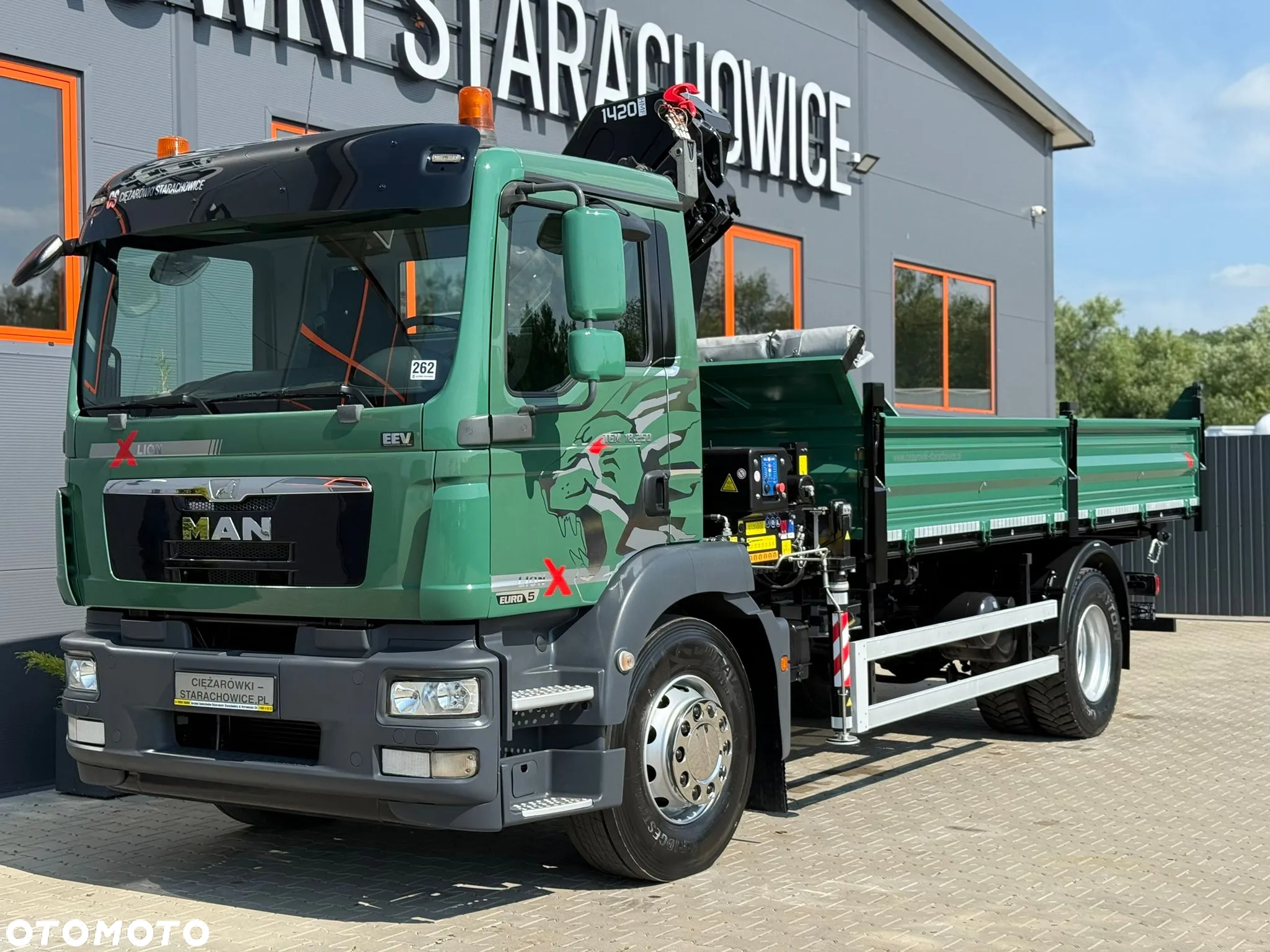 MAN TGM TGL TGS 18.250 // E5 // wywrotka 3-S + HDS HMF 1420 - K2 // budowlanka // energetyka //żuraw dzwig kran crane // Świeżo sprowadzony - 4