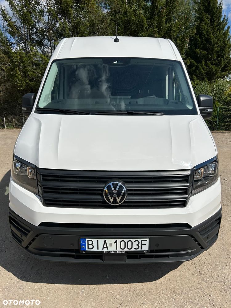 Volkswagen CRAFTER L5H2 NAJDŁUŻSZY LONG / POLIFT VIRTUAL / GWARANCJA + PAKIET SERWISOWY DO 2030 ROKU / JEDYNIE 5 TYŚ. KM PRZEBIEGU / KAMERA COFANIA / SILNIK 140 KM !! - 2