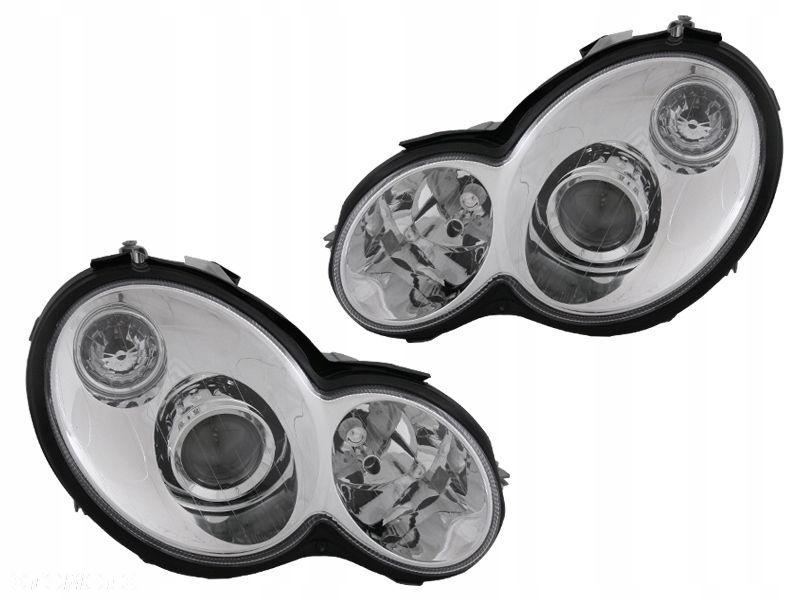 Reflektor Lampa kpl Chrom Clear Tuning a Mercedes C-klasa 203 SportCoupe - 2