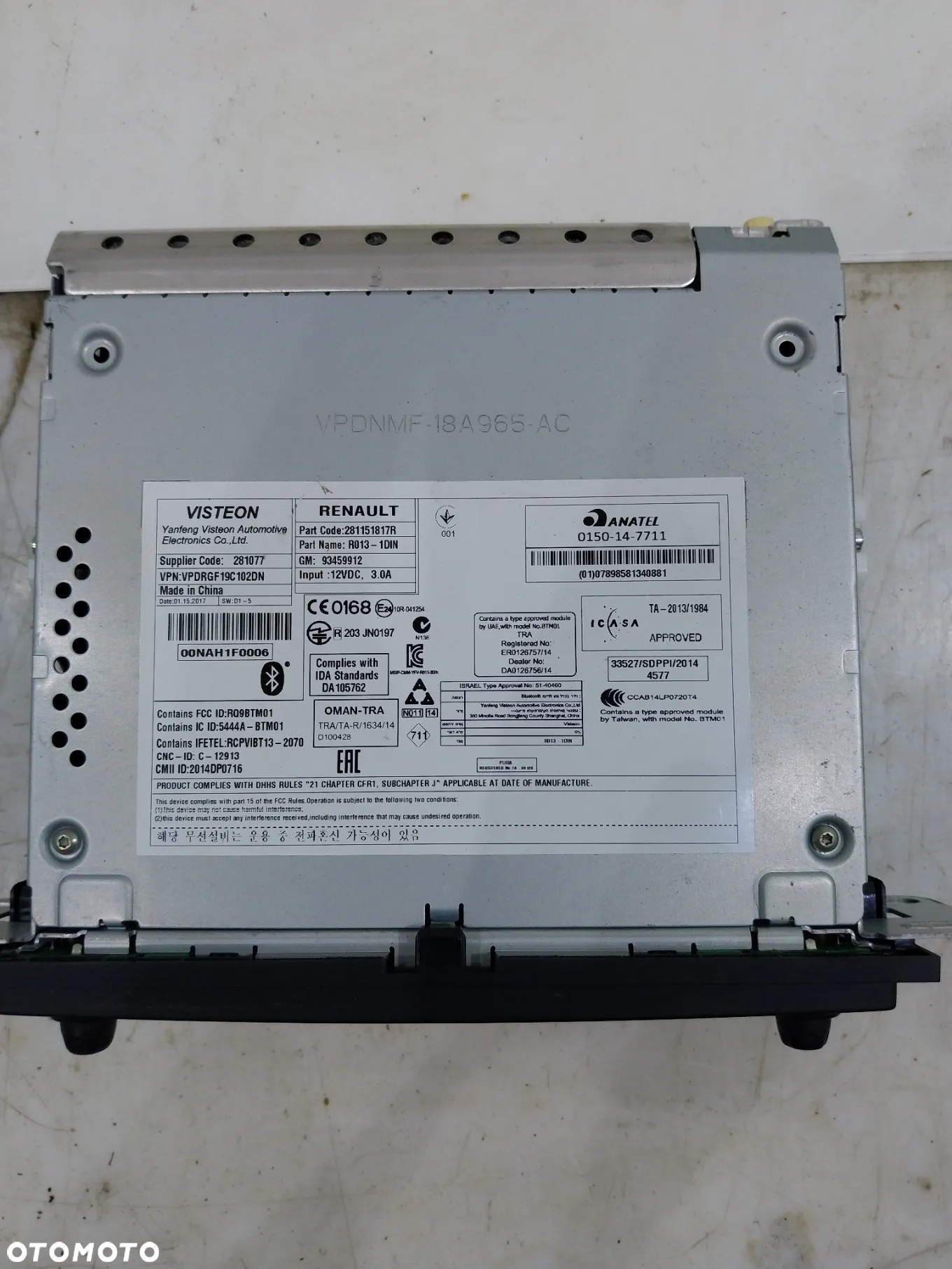 Radio Browse Bluetooth MP3 Renault Trafic III Vivaro B Talento 281151817R - 2