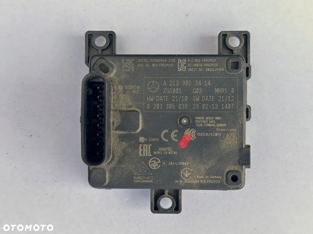 Radar Distronic czujnik Mercedes A2139053414 element plastikowy - 1