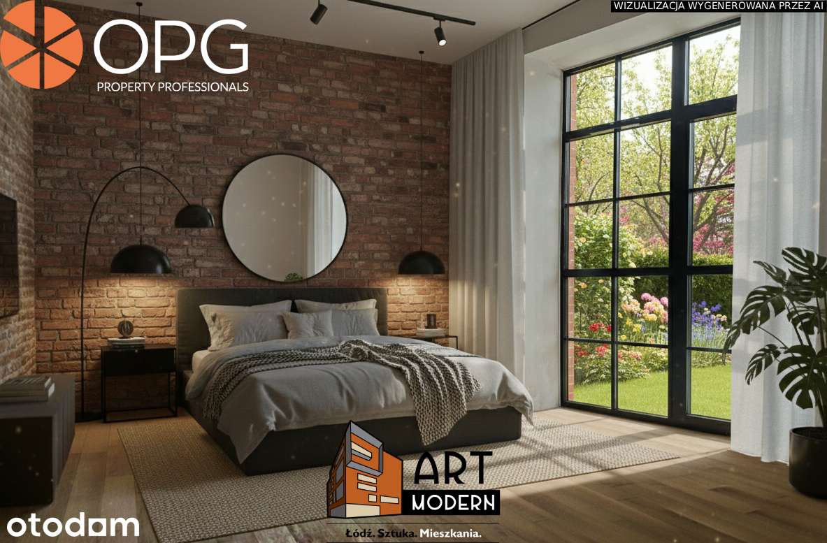 3-pokojowy Loft z prywatnym ogrodem, blisko Centrum, oddany w 2025r.