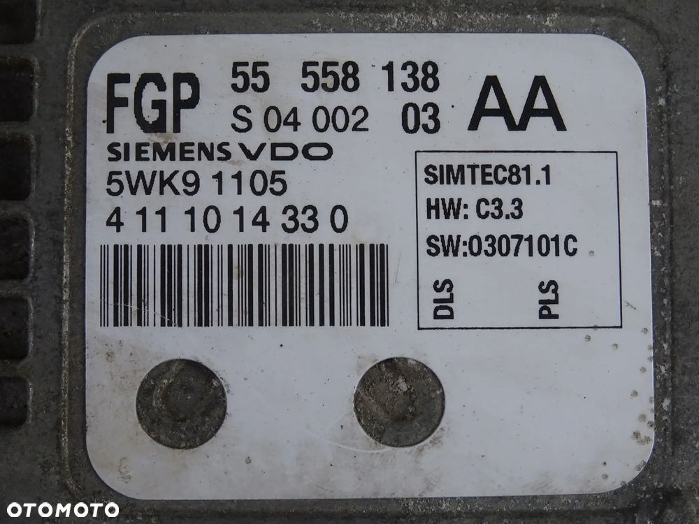 STEROWNIK KOMPUTER SILNIKA 2,2 DIRECT Z22YH OPEL VECTRA C SIGNUM ZAFIRA B ASTRA H PIN CARPASS PROGRAMOWANIE - 3