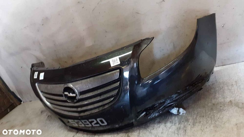 ^ ZDERZAK PRZÓD PRZEDNI OPEL INSIGNIA I 1 A Z20R CZARNY HALOGENY - 3