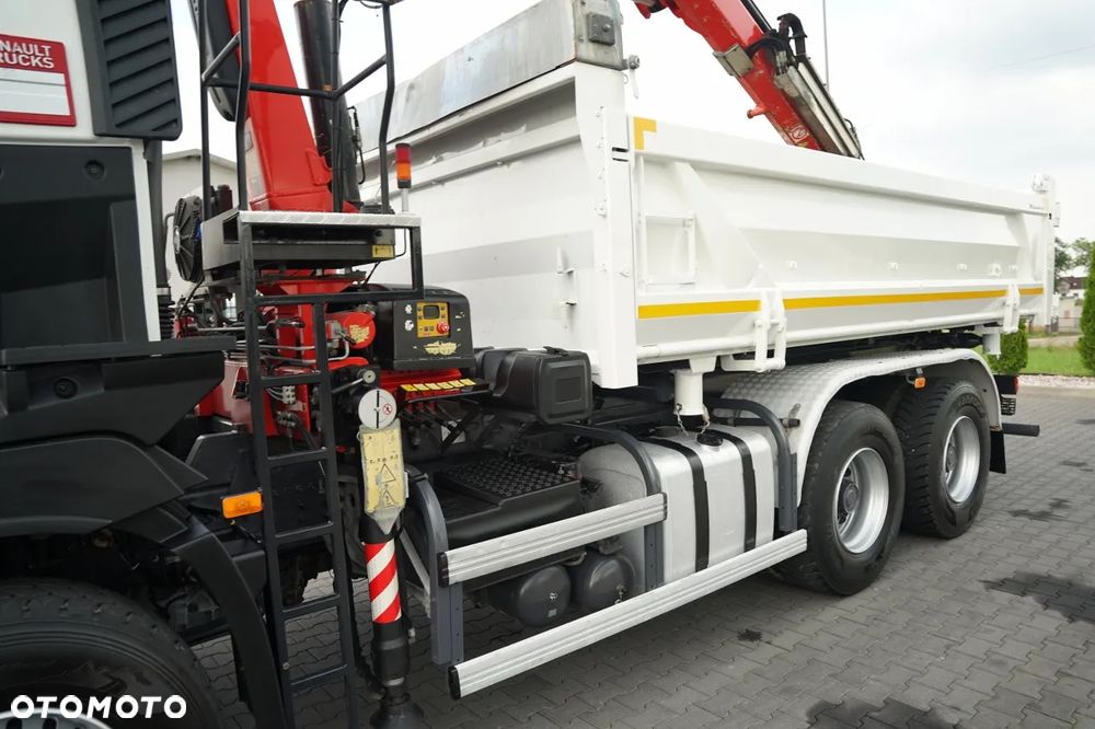 Renault C 430 / 6x4 / WYWROTKA 2 STRONNA / HYDROBURTA + HDS FASSI F155.A0.22 / STEROWANIE RADIOWE / ROTATOR / ŁYŻKA / EURO 6 / - 15