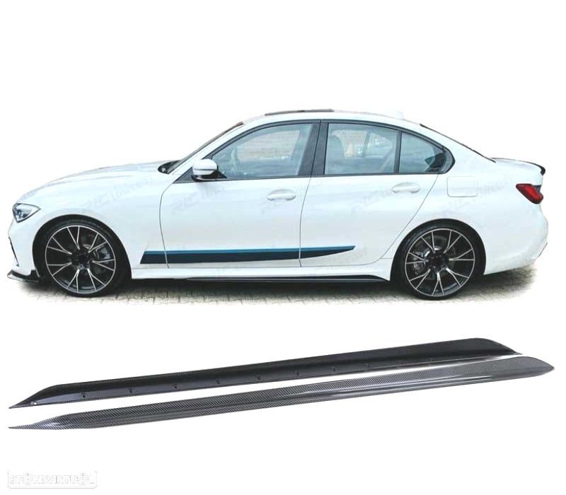 EXTENSÕES EMBALADEIRAS BMW G20 G21 19- LOOK M PERFORMANCE CARBONO - 3