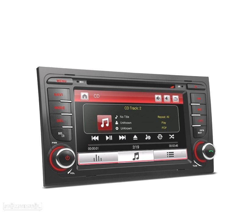 AUTO RADIO 2DIN 7" PARA AUDI A4 B6 B7 00-07 USB GPS TACTIL HD - 2