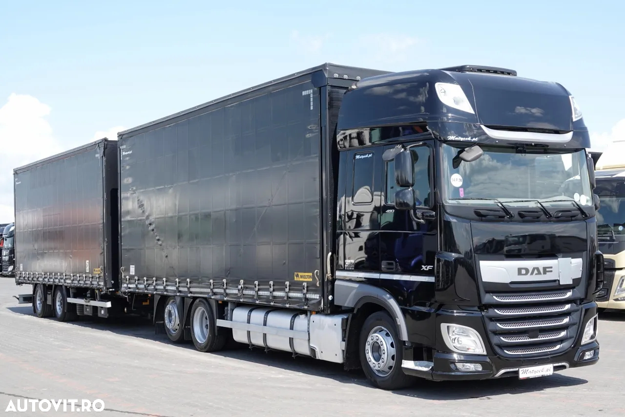 DAF XF 480 / COMBINAȚIE TANDEM / 120 M3 / TRANSPORT / I-PARK COOL / WIELTON / 2019 / CONTRACTUL DE SERVICE DUPĂ - 2