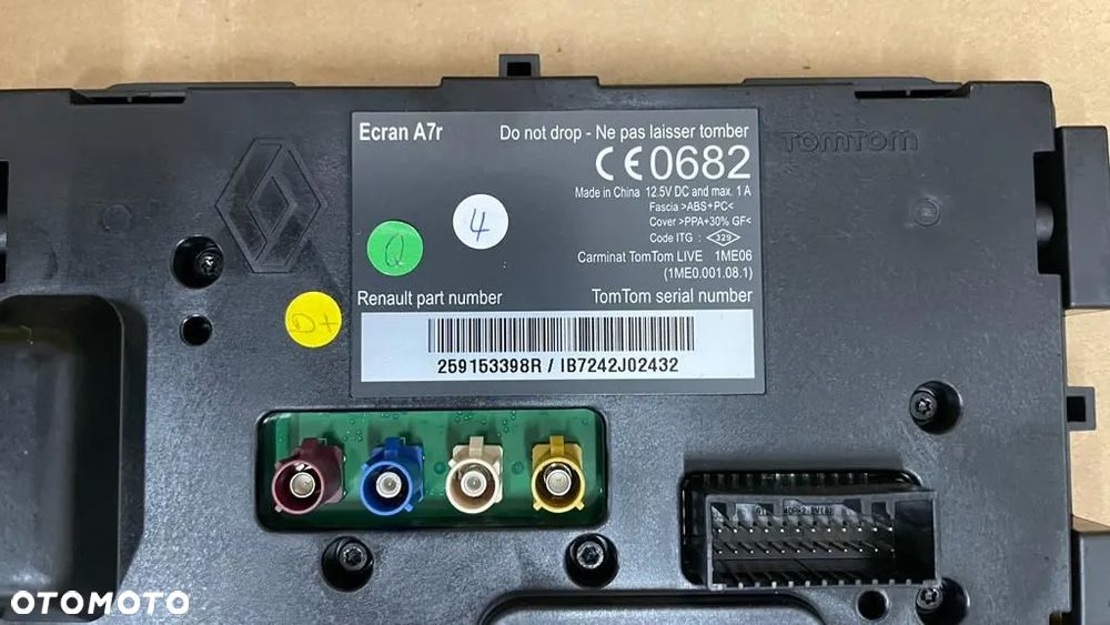 RENAULT SCENIC III LIFT ZESTAW RADIO NAWIGACJA TOM TOM 259153398R 281153266R - 4