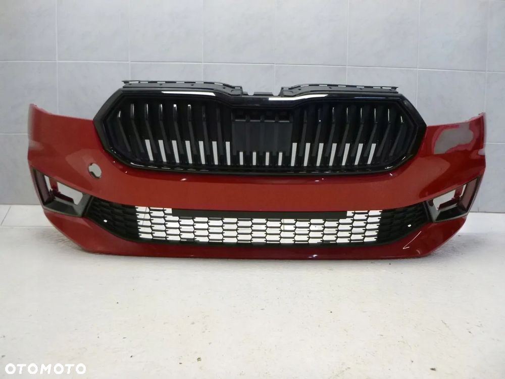 SKODA FABIA IV 4 ZDERZAK PRZÓD  PRZEDNI 4xPDC GRILL ATRAPA CHŁODNICY POD RADAR ORYGINAŁ - 15