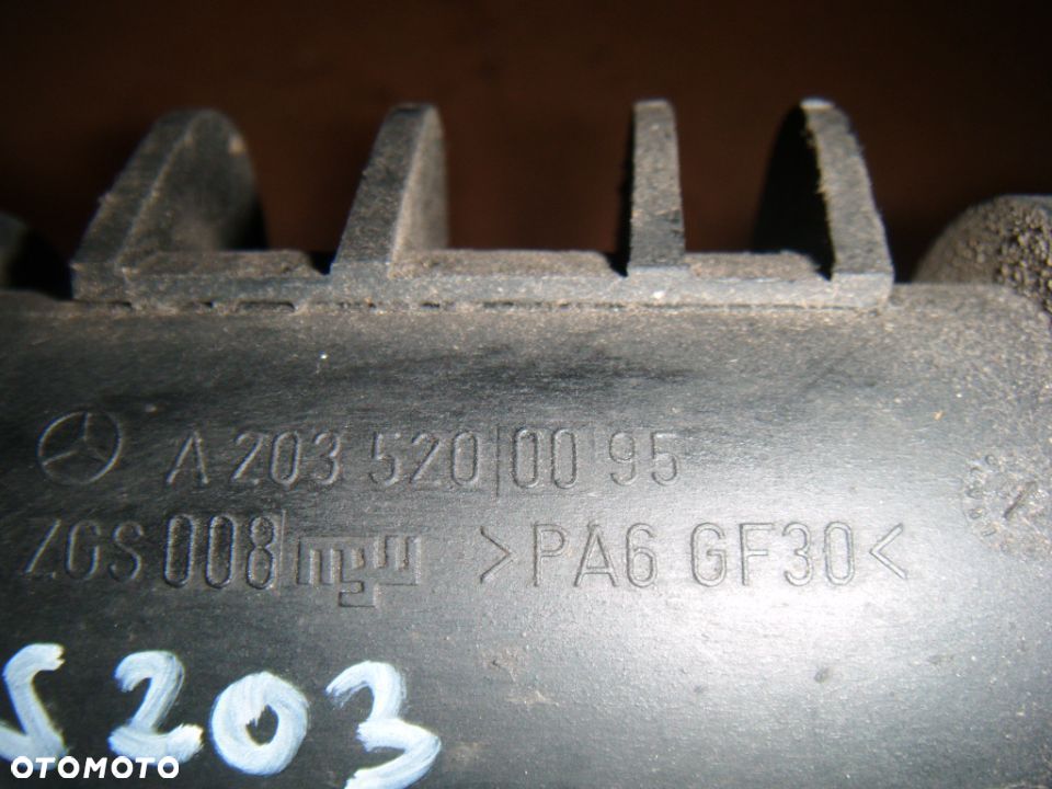 mercedes w203 03r 2.2cdi rura intercoolera  a2035200095 - 2
