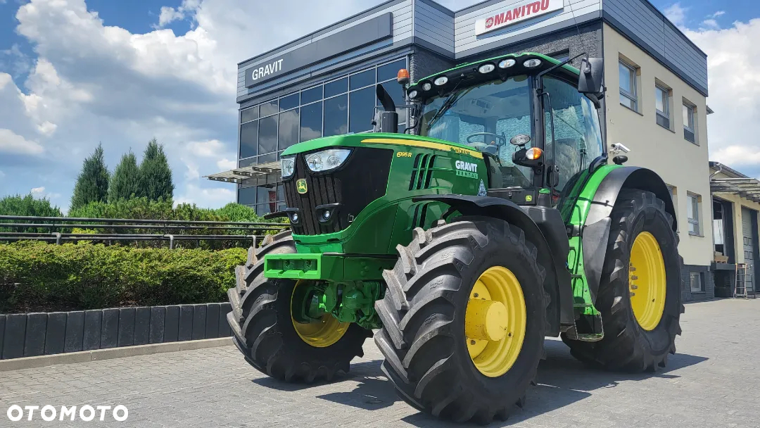 John Deere JD 6195R, AQ 50 km/h, nowe opony, komplet amortyzacji, pneumatyka - 3