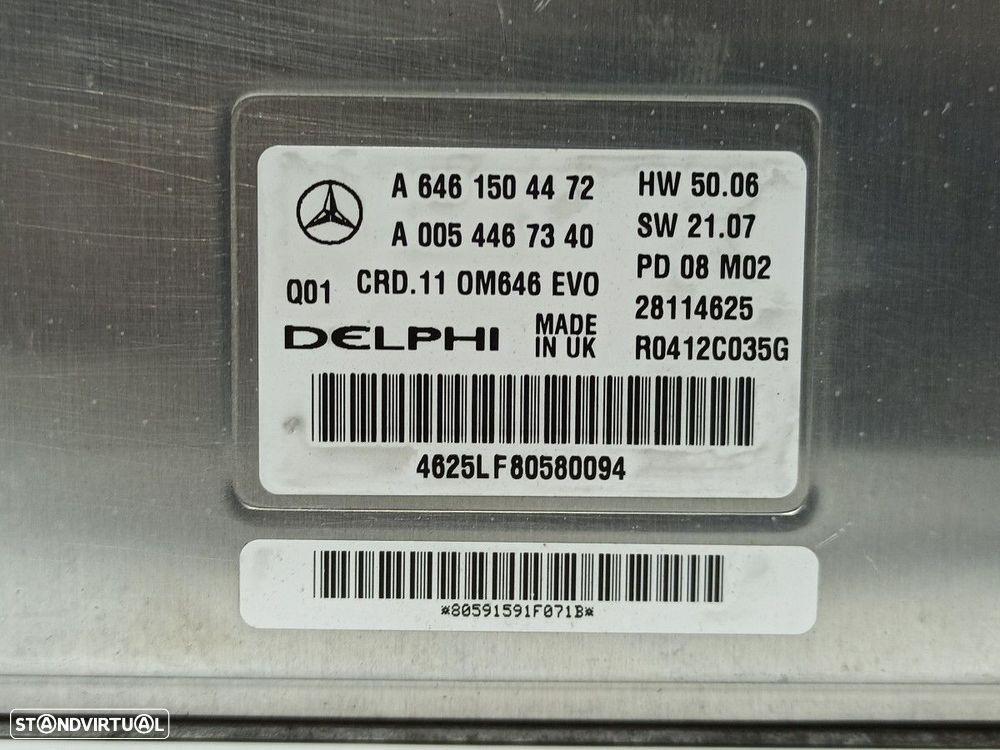 CENTRALINA DO MOTOR UCE MERCEDES CLASE C (W204) BERLINA C 200 CDI (204.007) - 4