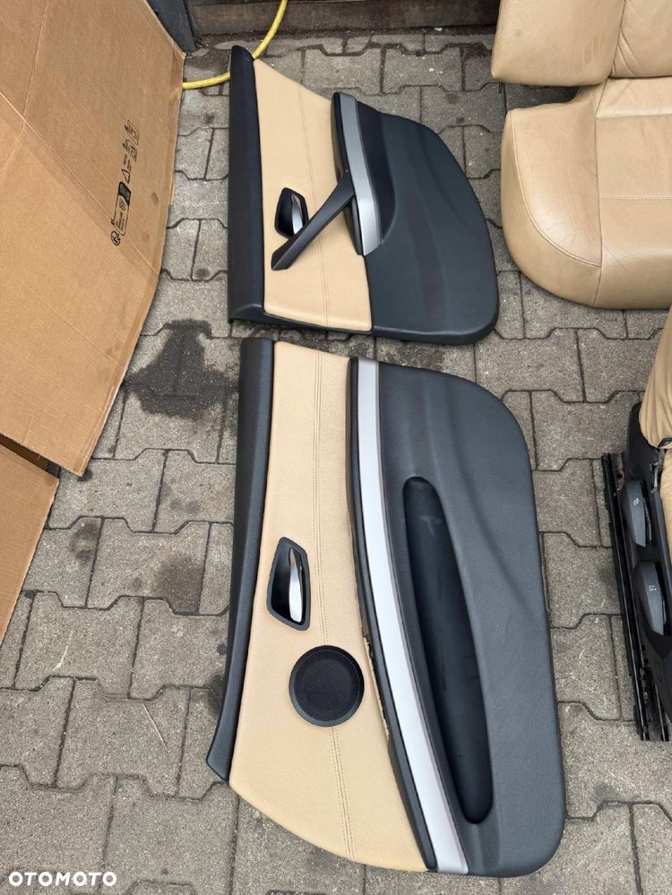 BMW E90 FOTELE KANAPA BOCZKI KOMPLET UK skóra - 7