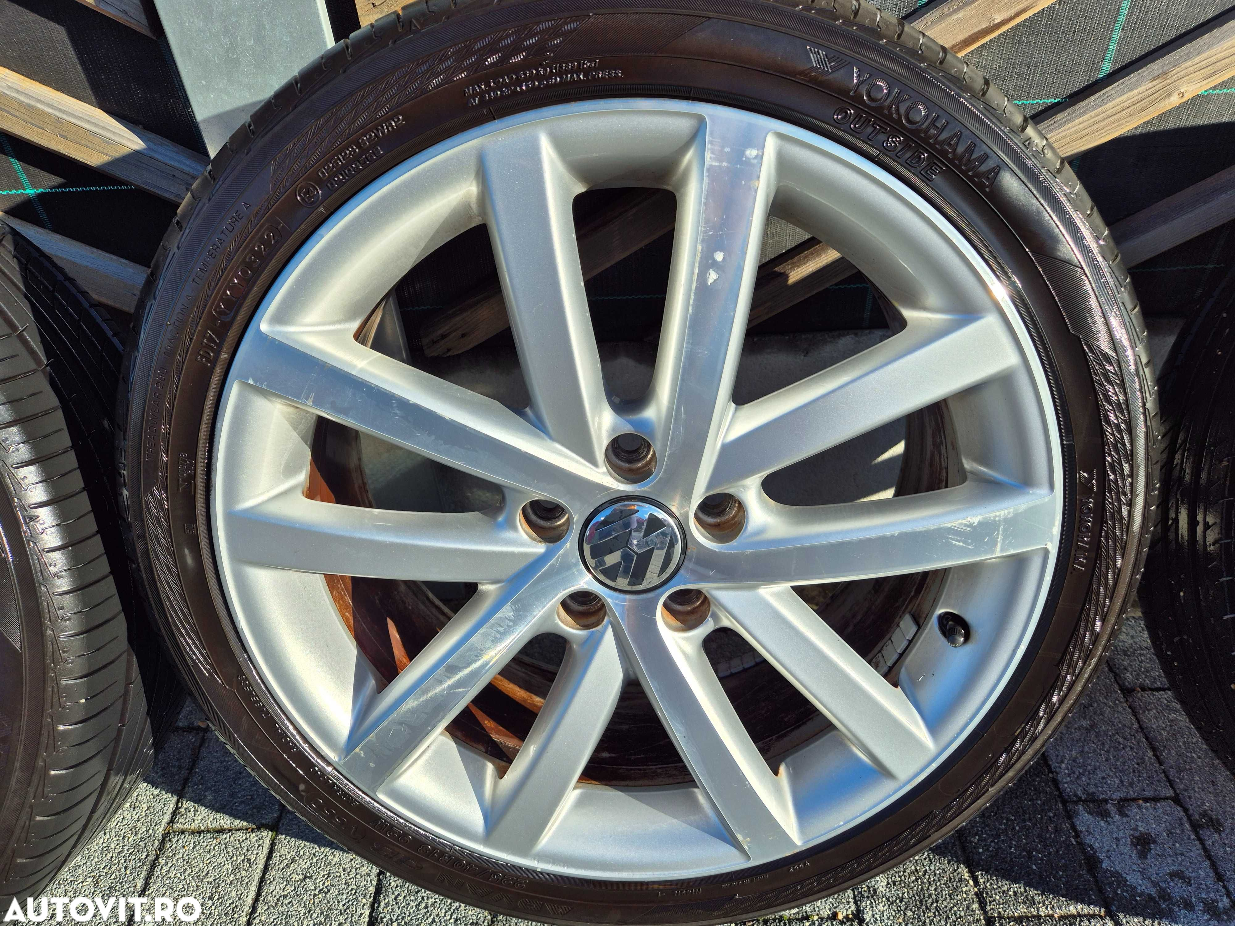 Jante cu cauciucuri vara  Golf 6,7 Yokohama  225/40R18 92W  DOT 2022 - 5