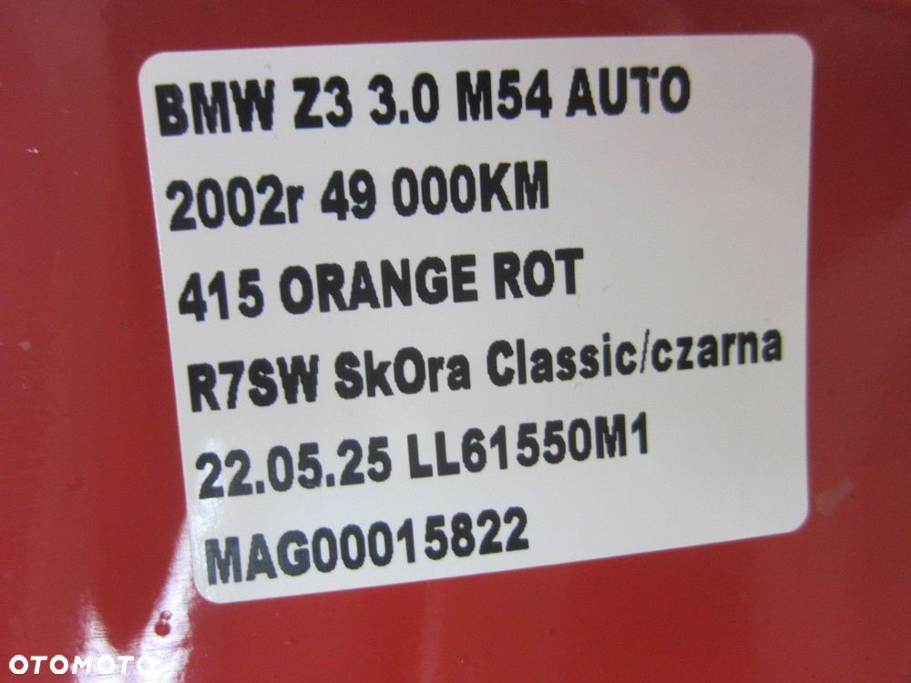 BMW Z3 E36 CABRIO 3.0 2.5 KLAPA BAGAŻNIKA POKRYWA SZEROKA LIFT 41620307013 - 10