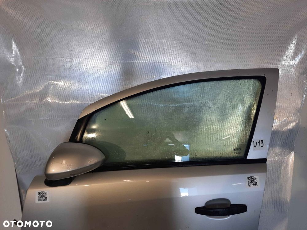 } DRZWI PRZÓD PRZEDNIE LEWE OPEL CORSA D LIFT FL Z157 SREBRNE 5D 5 DRZWI HB - 6