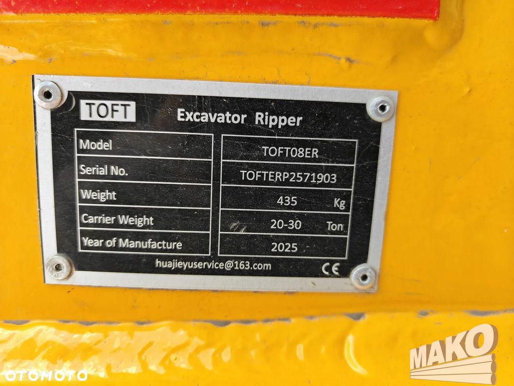 Nowy zrywak TOFT do koparki Miller fi 80 - 5