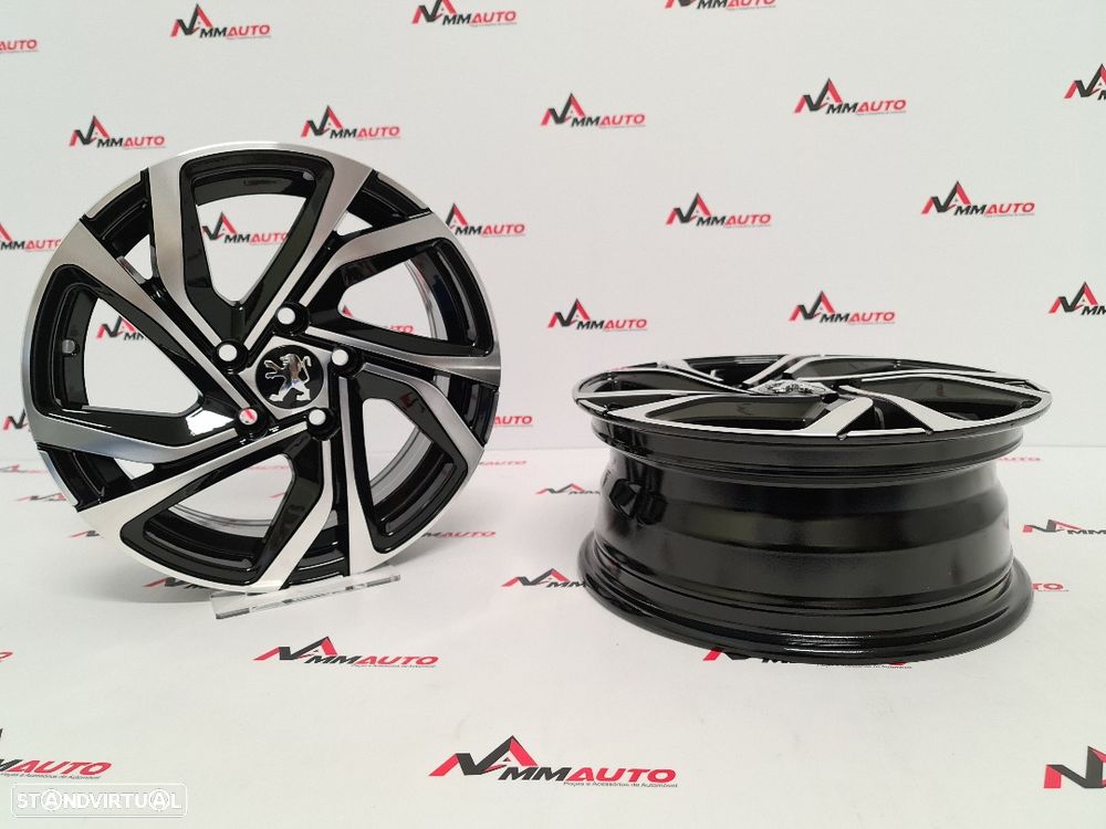 Jantes Peugeot 2008 Preto Polido 15 - 3