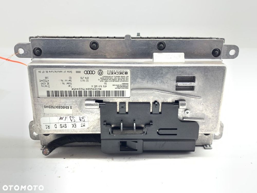 WYŚWIETLACZ  AUDI A6 C6 (4F2) 2004 - 2011 3.0 TDI quattro 165 kW [225 KM] olej napędowy 2004 - - 2