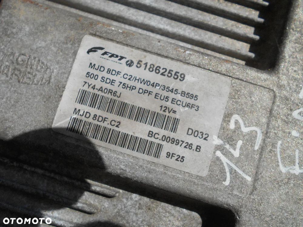 FIAT 500 KOMPUTER STEROWNIK SILNIKA 51862559 - 2