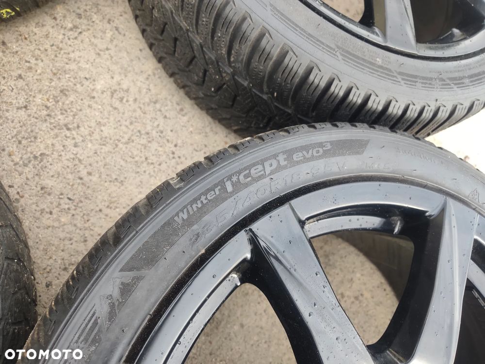 5x120 Czarne Felgi Aluminiowe Alufelgi 18 Koła Zimowe Zima Honda Odyssey Legend Pilot Acura MDX RL RLX TL TLX 6mm 20r. Legnica ALU-RAD 235/40 - 11