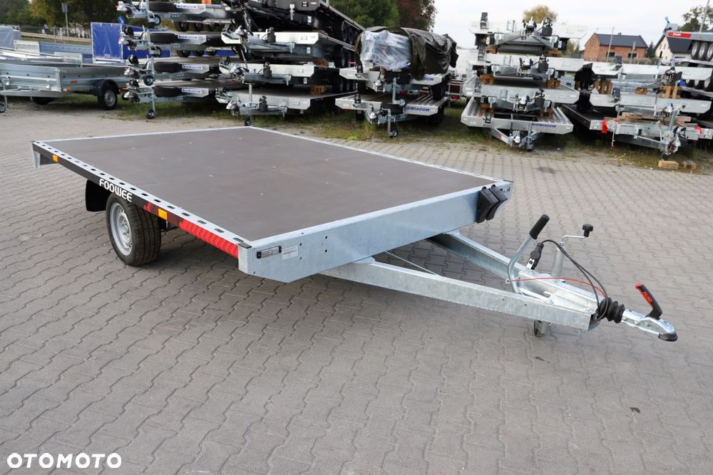 Inny Platforma FOOWEE 3.2x2.2 do transportu dwóch quadów, buggy DMC 1300kg, Podjazdy 2.4m alu - 7