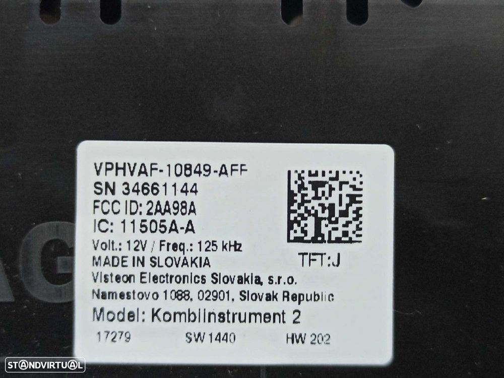 QUADRANTE VOLKSWAGEN GOLF VII LIM. (BQ1) ADVANCE - 10