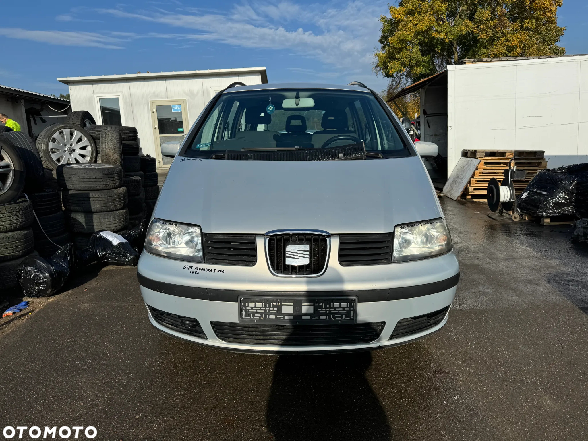 SEAT ALHAMBRA I LIFT DRZWI LEWE TYLNE LEWY TYŁ LB7Z KOMPLETNE - 13