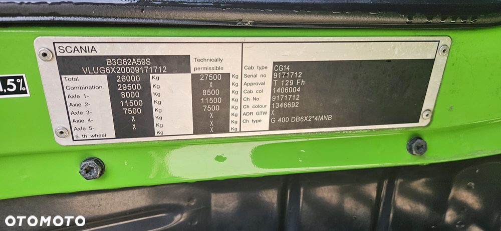 Scania G 400 / 6X2 / CHŁODNIA / AUTOMAT/ EURO 5 /  DMC 26 T - 21
