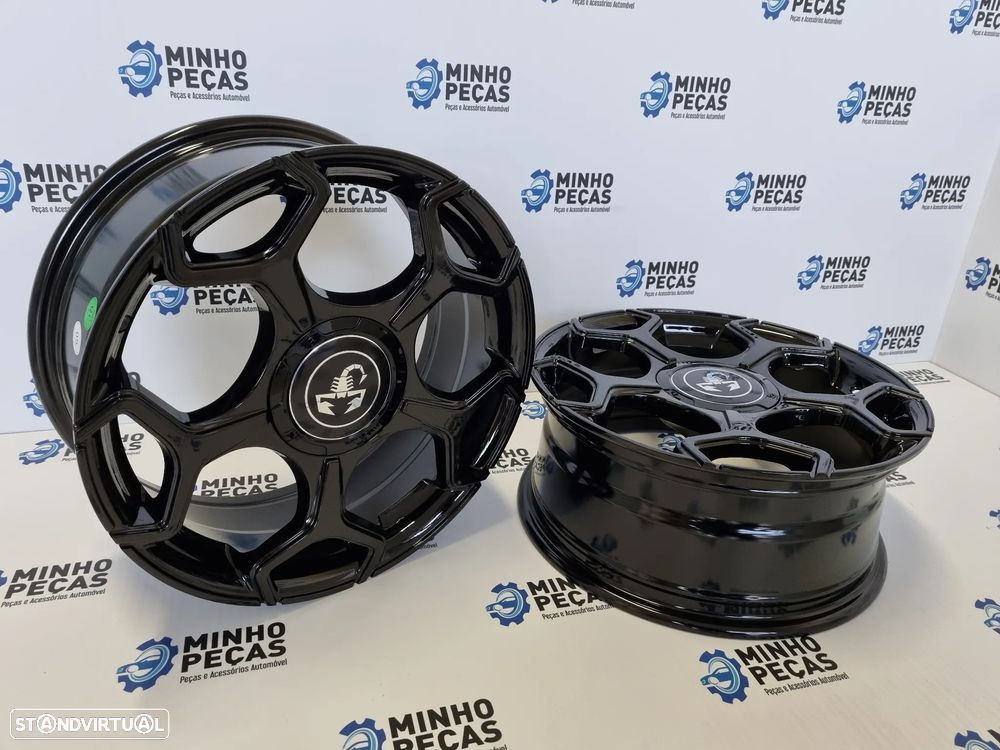 Jantes Fiat Punto Abarth em 17 Preto Brilho (4x98) - 6