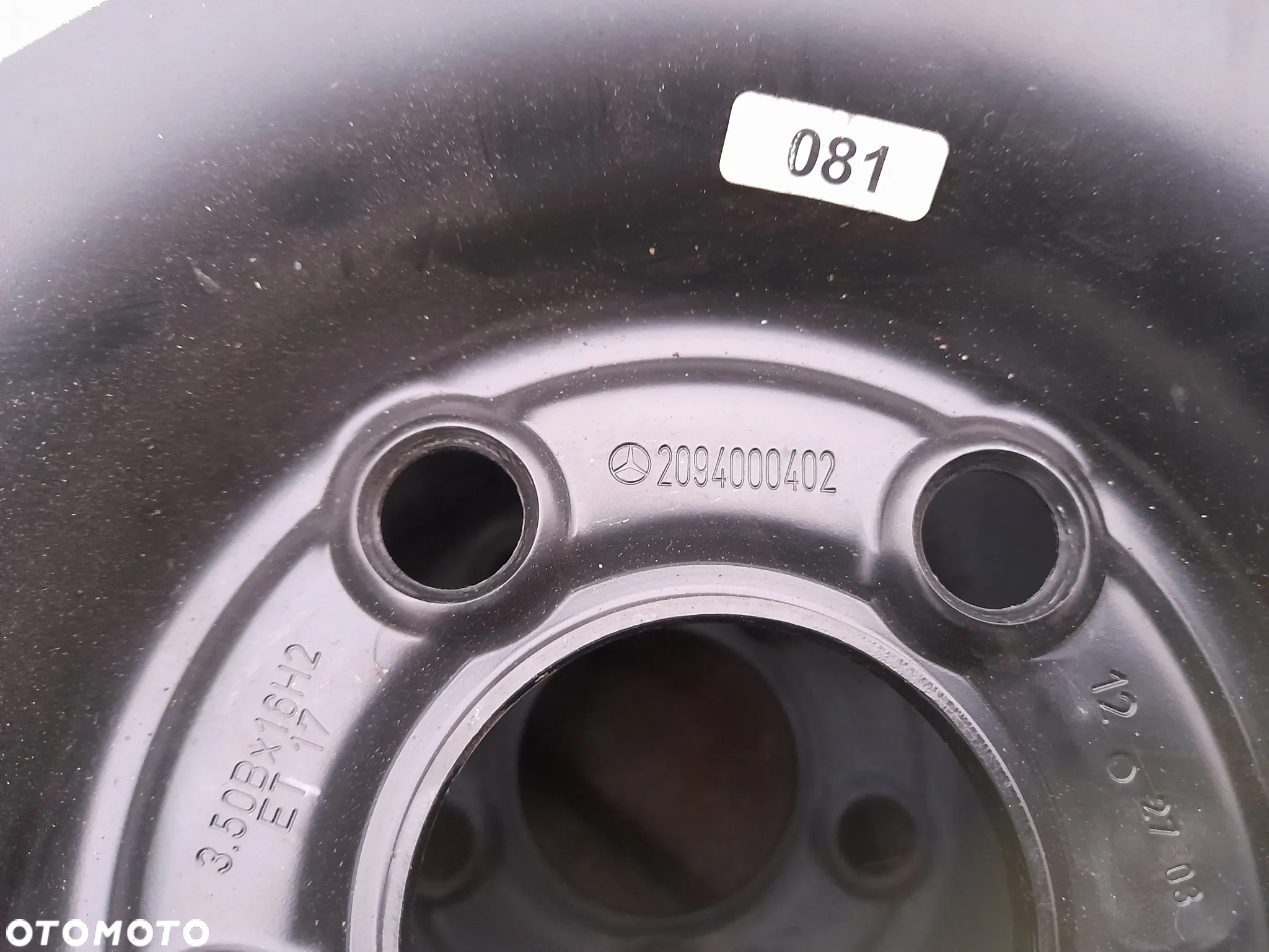 Koło dojazdowe Mercedes Audi 16" A2094000402 Continental - 2