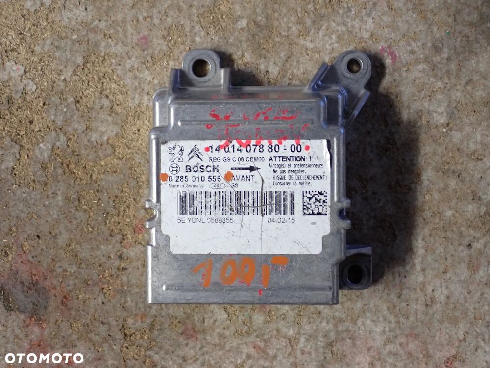 PEUGEOT EXPERT 2010 KOMPUTER AIRBAG 0285010556 - 1