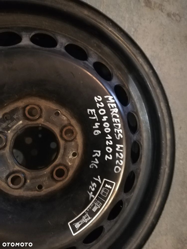 Felga Mercedes 5x112 16" 7,5J ET46 2204001202 - 2
