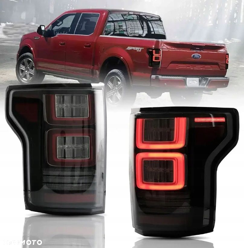 Lampy tyl kpl Full Led Neon Diody Europejskie Ford F150 F-150 XIII mk 13 14 - 3
