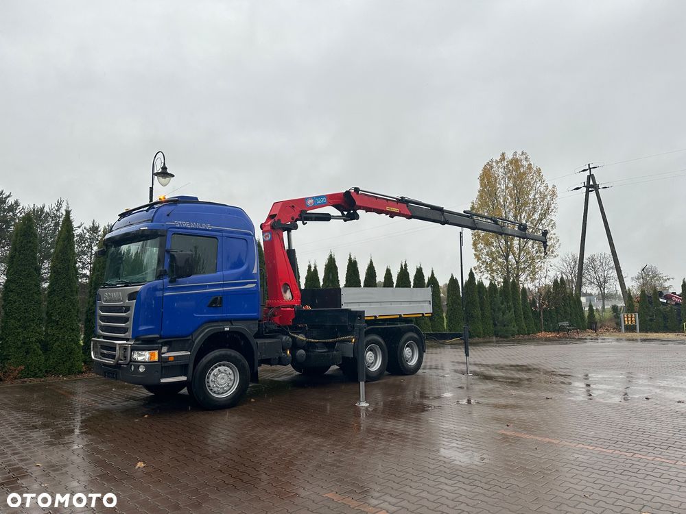 Scania G490 6x6 do energetyki słupów ciągnik specjalny Hds żuraw - 1