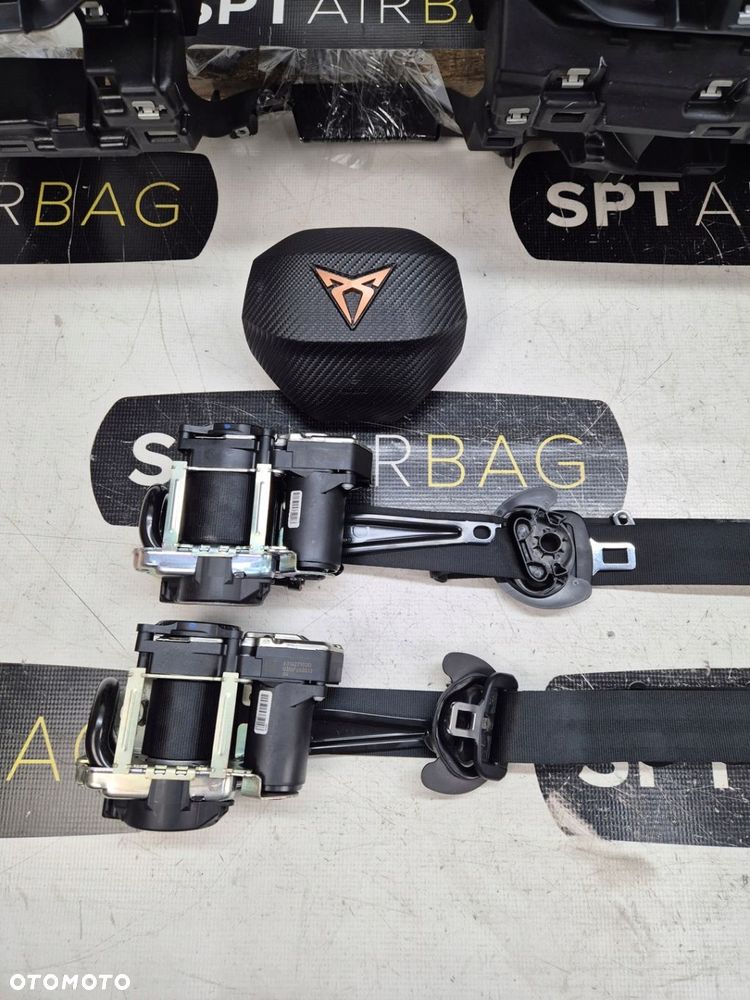 CUPRA BORN DESKA ROZDZIELCZA KONSOLA KOKPIT PULPIT PODUSZKI AIRBAG AIR BAG PASY KIT SET - 7