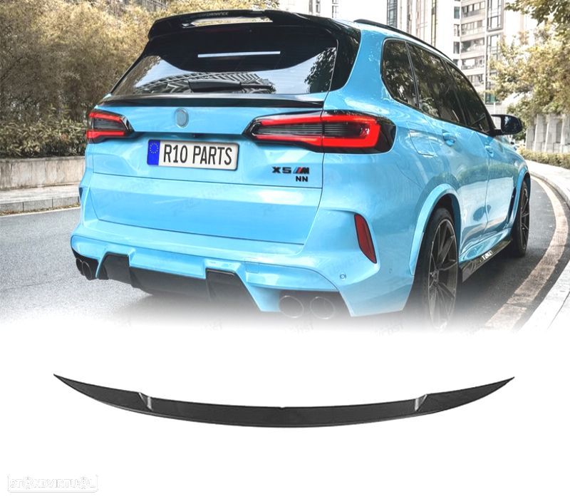 AILERON SPOILER BMW X5 G05 19-23 LOOK M PRETO BRILHANTE - 2