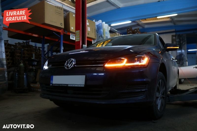 Faruri LED Bi-Xenon Look VW Golf 7 VII (2012-2017) Facelift G7.5 R Line Design cu - livrare gratuita - 10